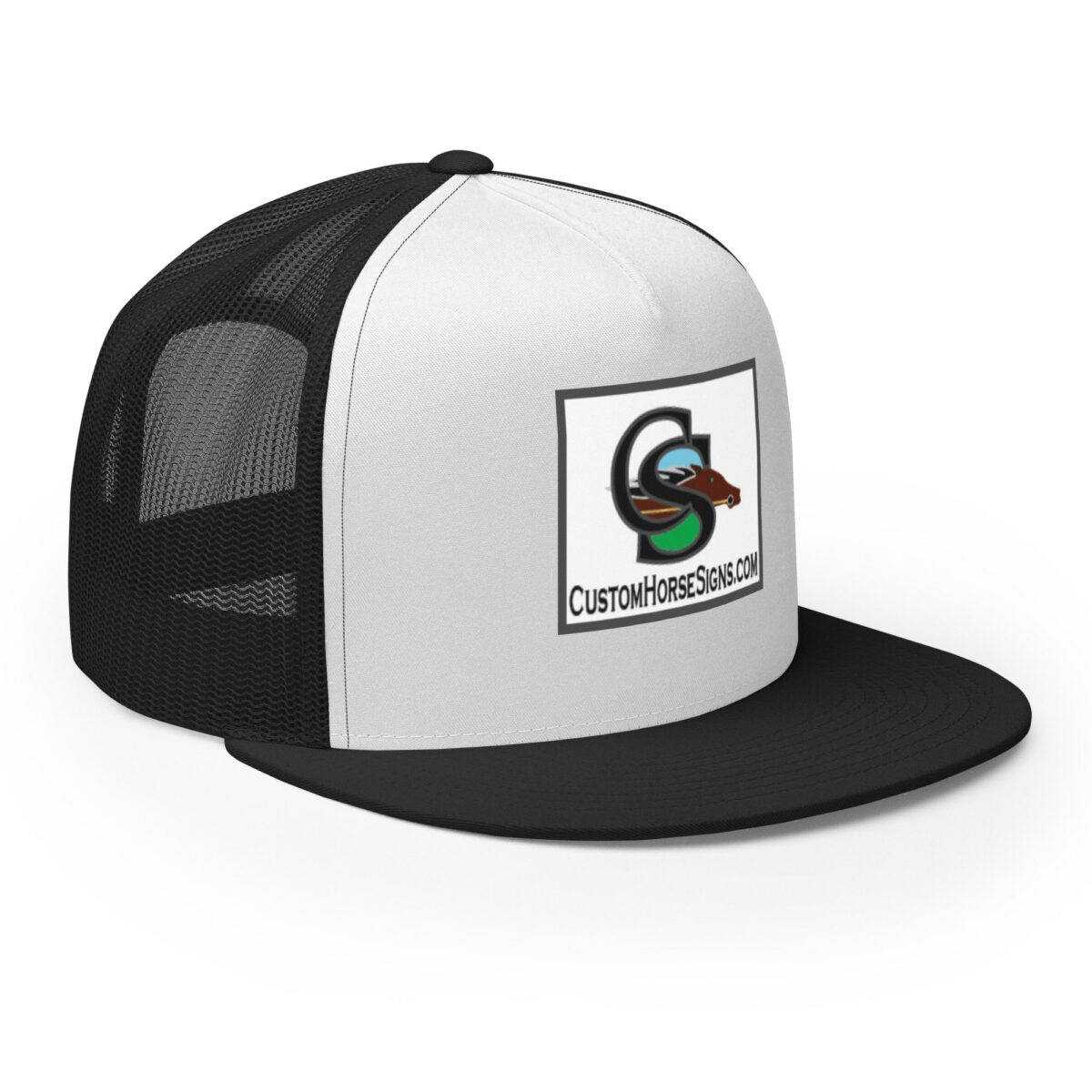 5 Panel Trucker Cap Black White Black Right Front 679b8d1f360bd.jpg