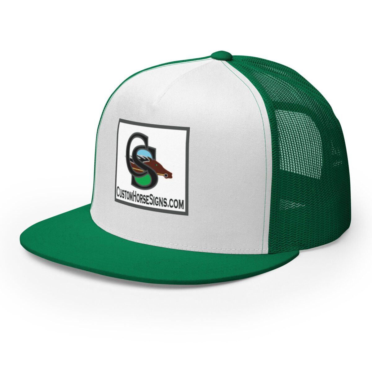 5 Panel Trucker Cap Kelly White Kelly Left Front 679b8d1f36b2b.jpg