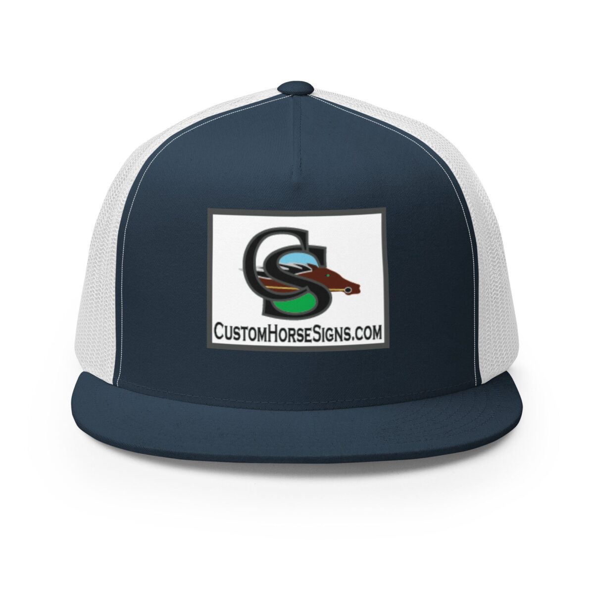 5 Panel Trucker Cap Navy White Front 679b8d1f352b7.jpg