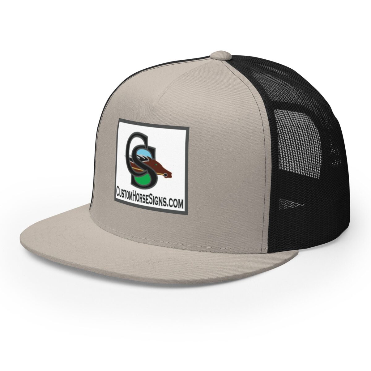 5 Panel Trucker Cap Silver Black Left Front 679b8d1f35cbe.jpg