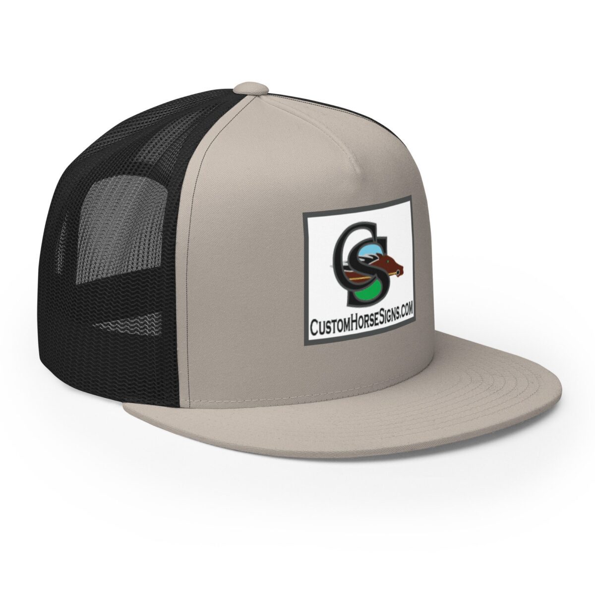 5 Panel Trucker Cap Silver Black Right Front 679b8d1f35db0.jpg