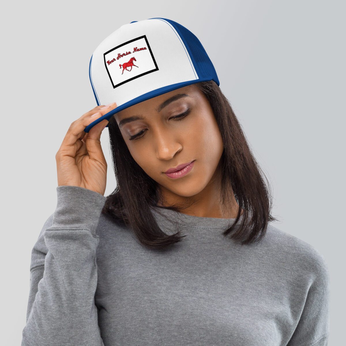 5 Panel Trucker Cap Royal White Royal Front 67a3bef2abffc.jpg