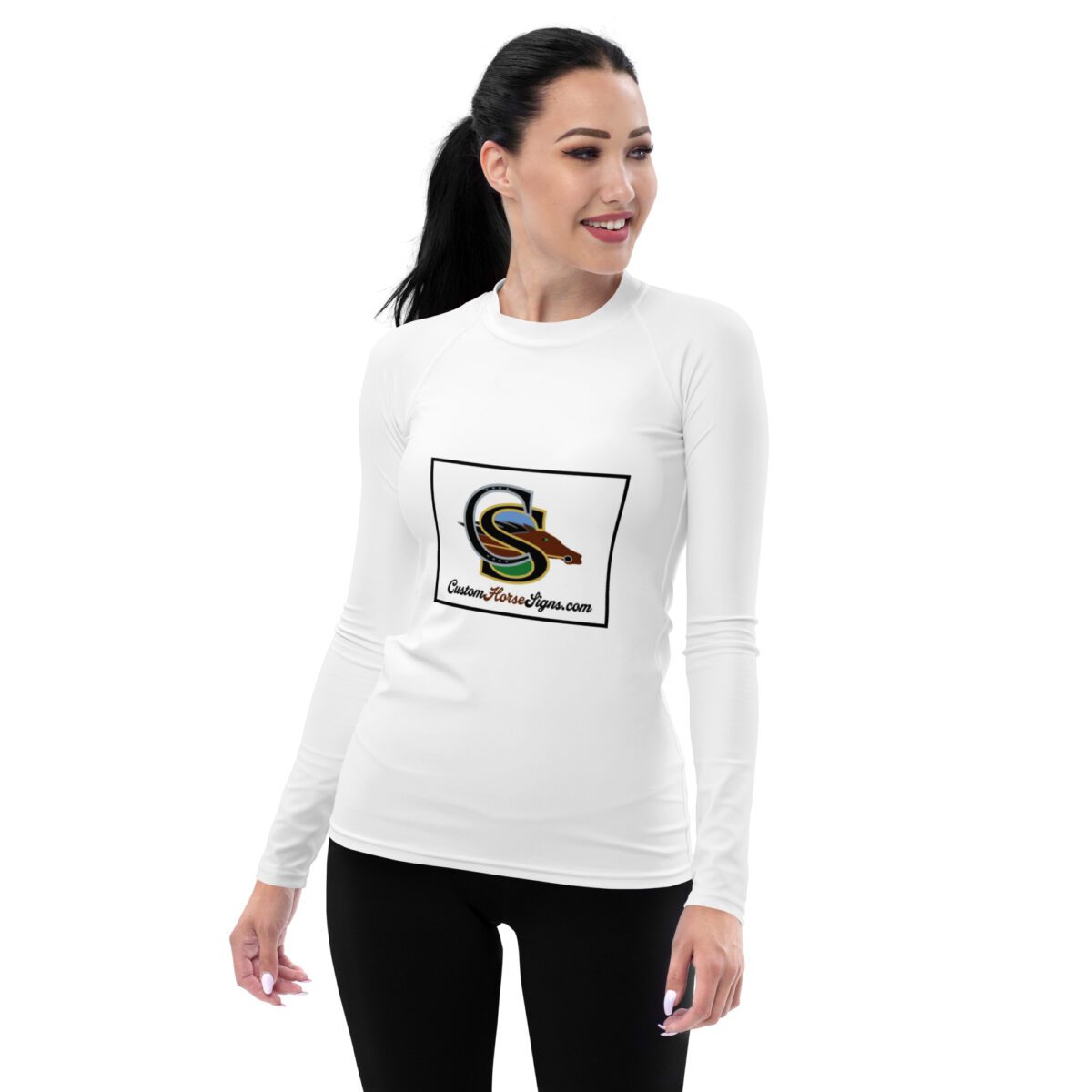 Custom Horse Signs Women's Rash Guard