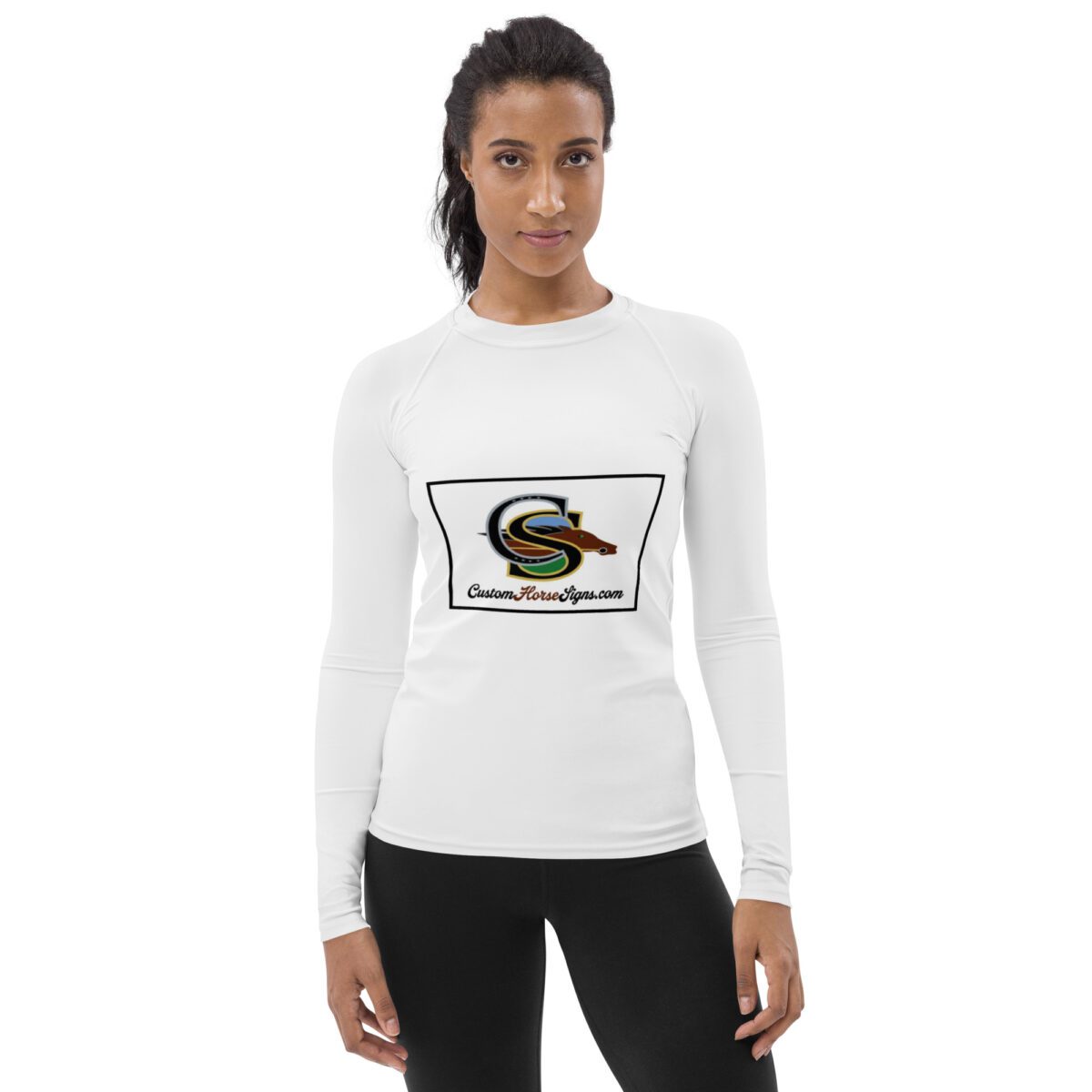 Custom Horse Signs Women's Rash Guard - Image 2