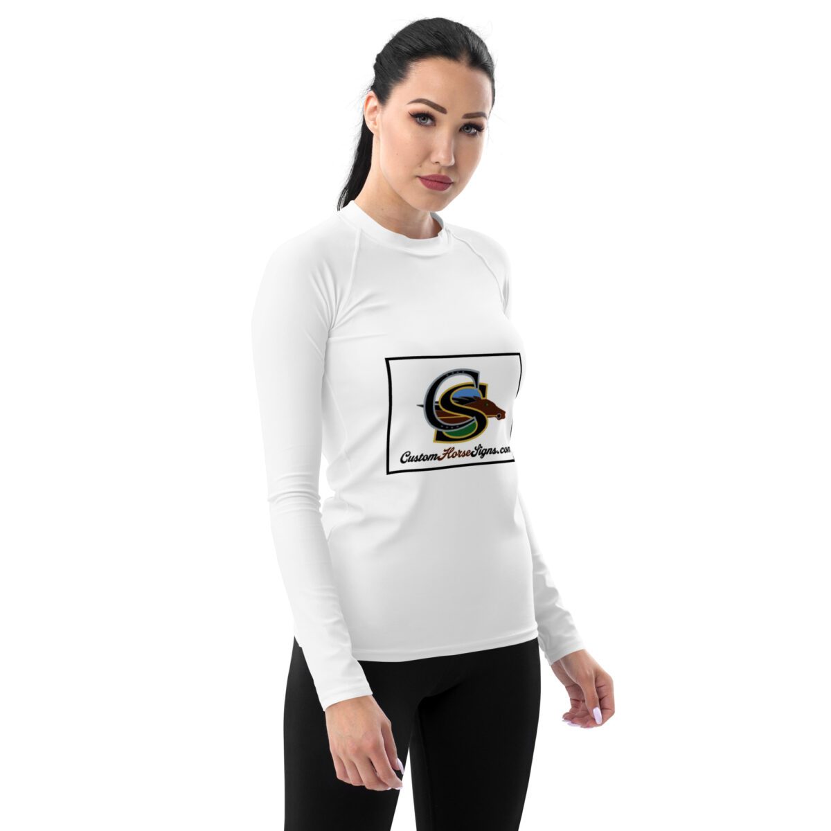 Custom Horse Signs Women's Rash Guard - Image 5