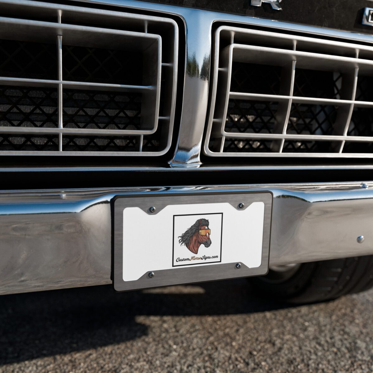 Horse Mullet Vanity License Plate