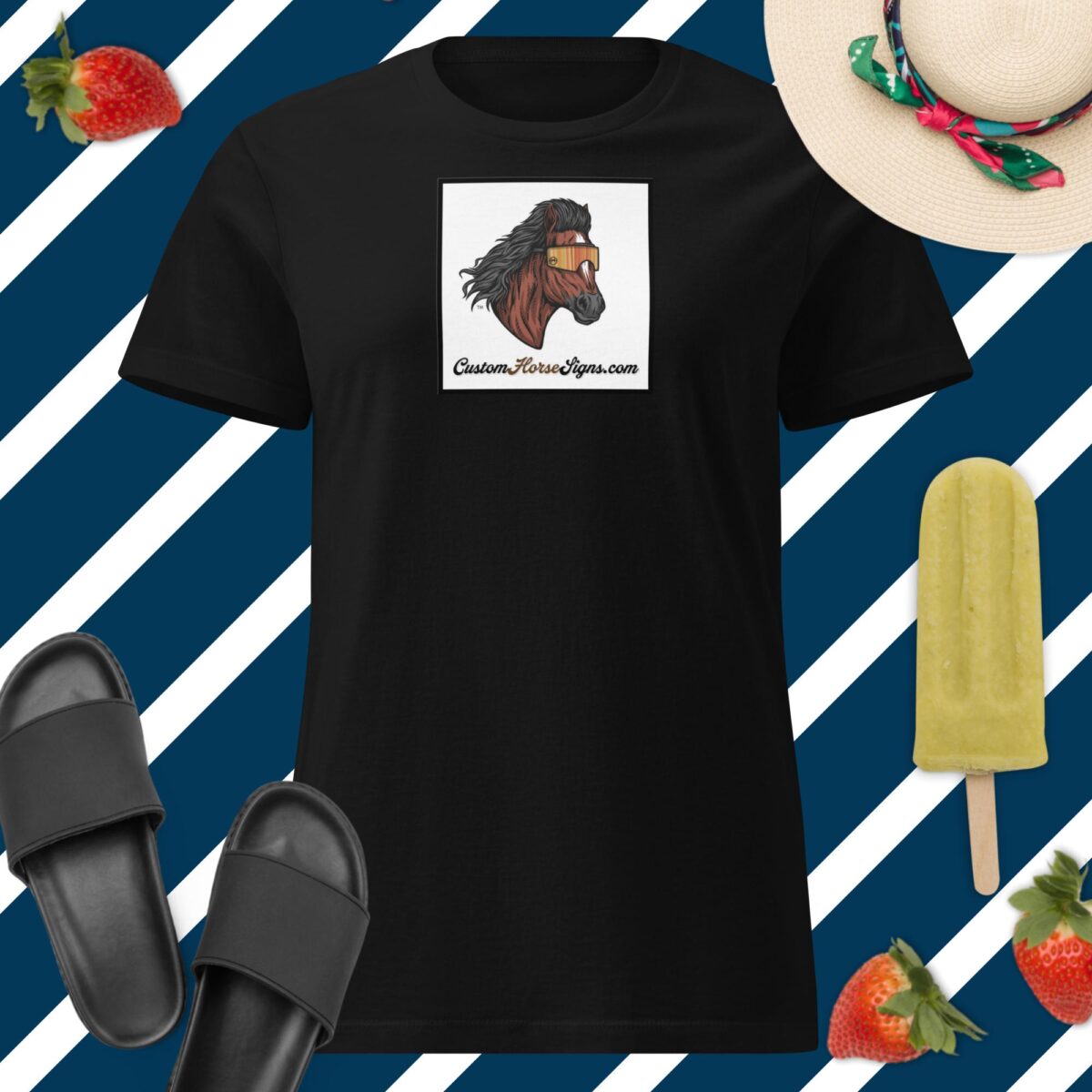 Horse Mullet Women’s Basic Softstyle T-Shirt - Image 2