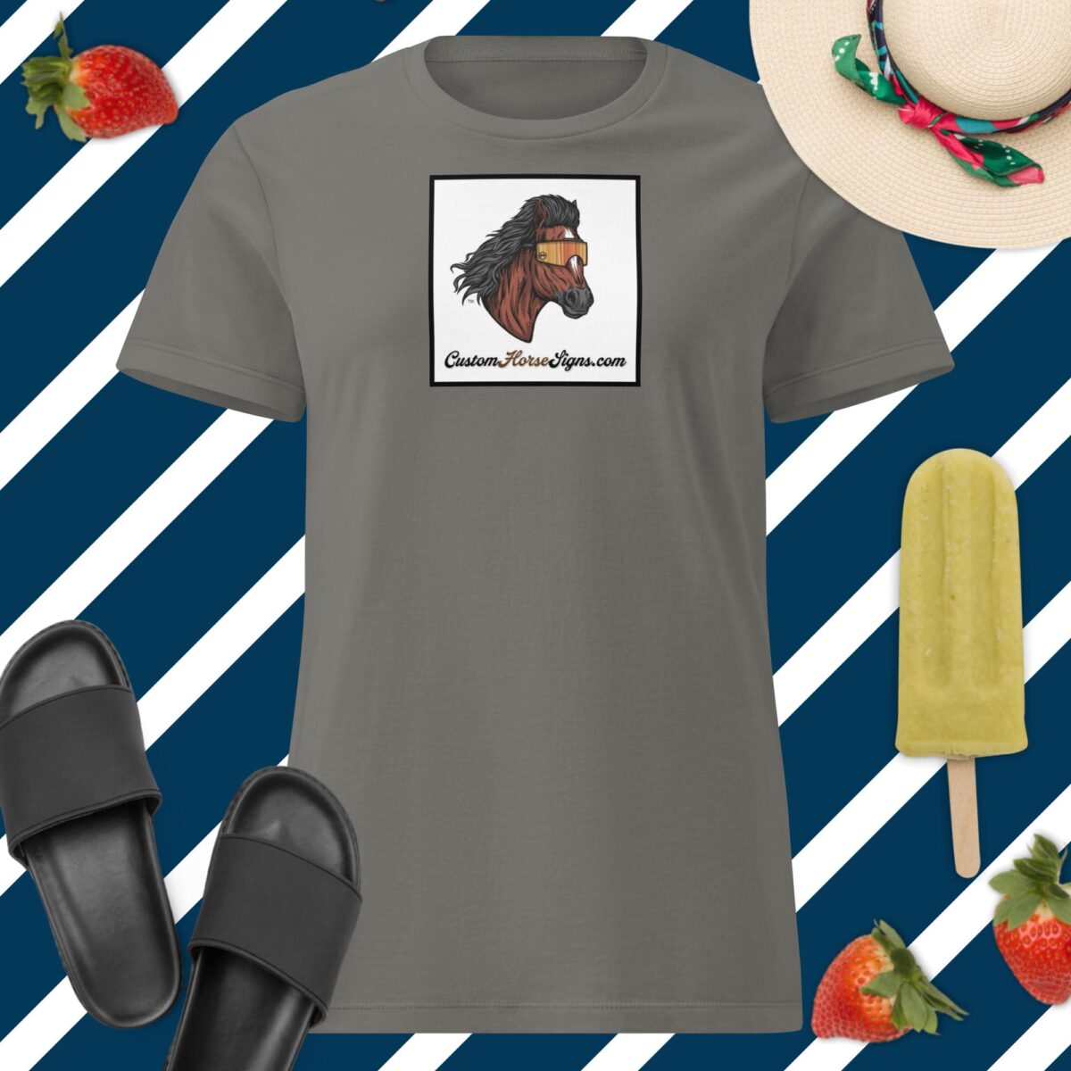 Horse Mullet Women’s Basic Softstyle T-Shirt - Image 3
