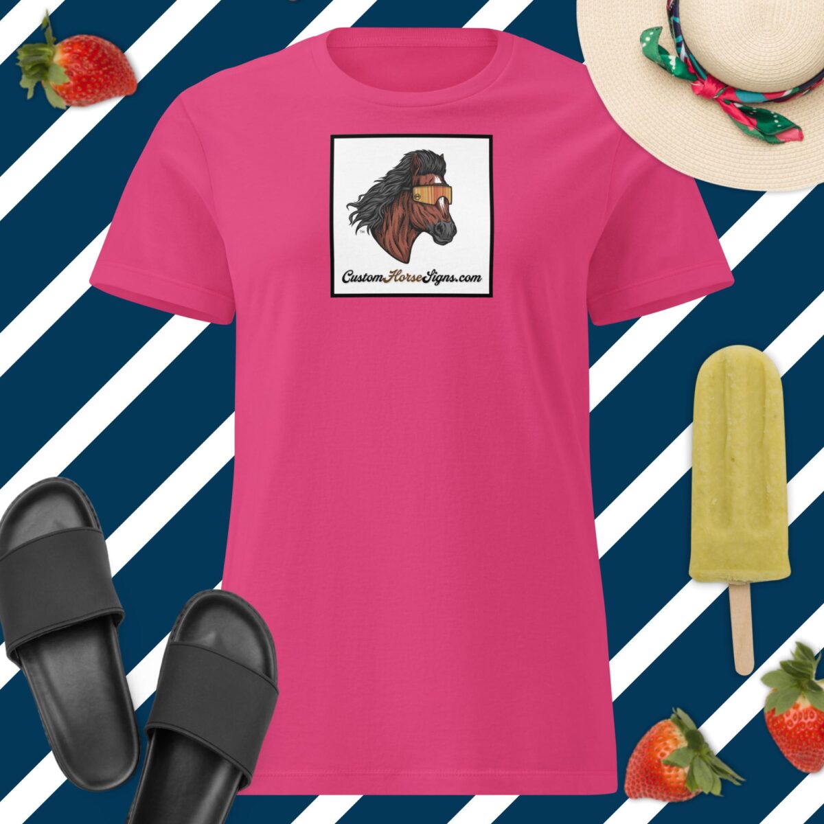 Horse Mullet Women’s Basic Softstyle T-Shirt - Image 4