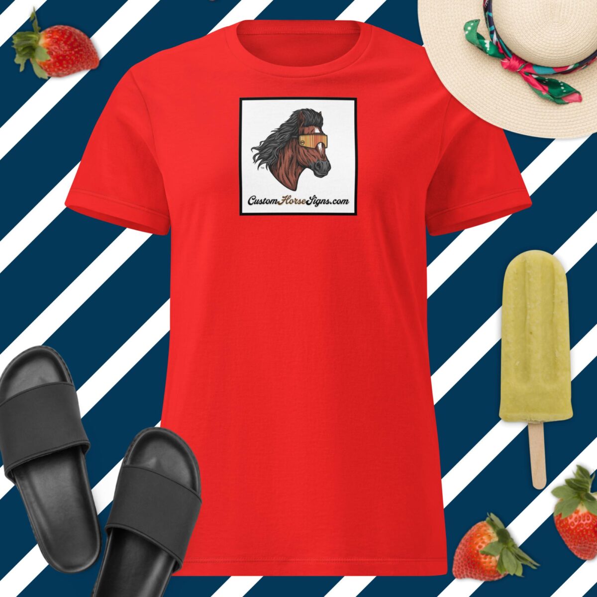Horse Mullet Women’s Basic Softstyle T-Shirt - Image 8
