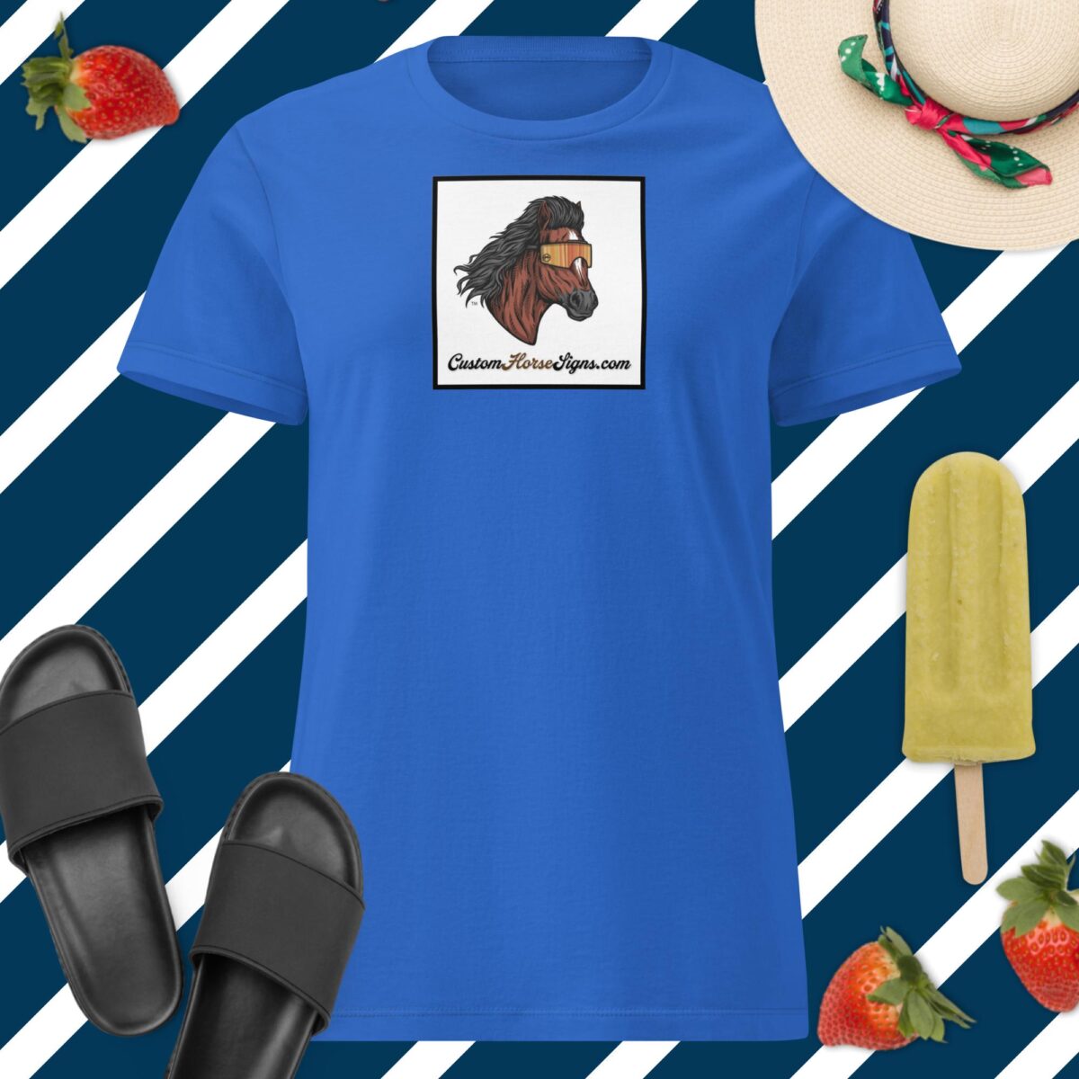 Horse Mullet Women’s Basic Softstyle T-Shirt - Image 9