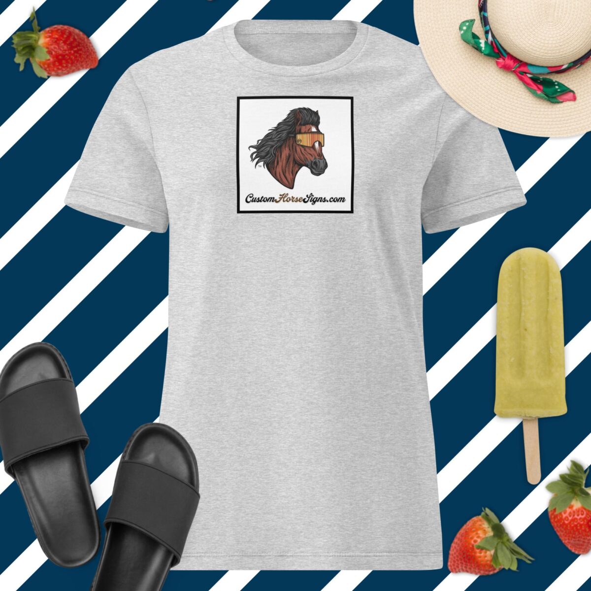 Horse Mullet Women’s Basic Softstyle T-Shirt - Image 10
