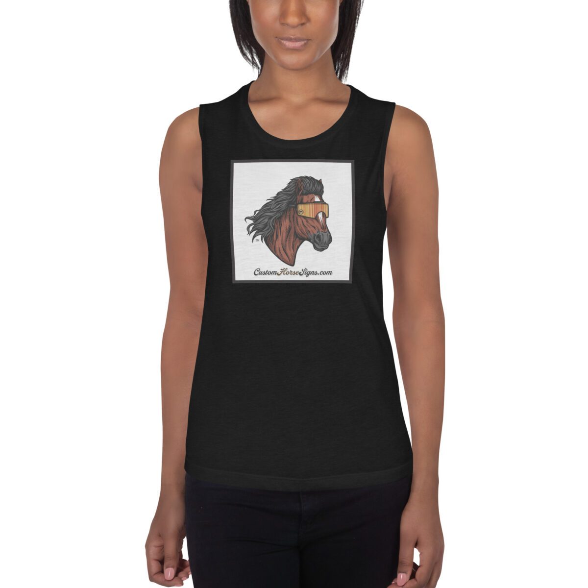 Horse Mullet Ladies’ Muscle Tank