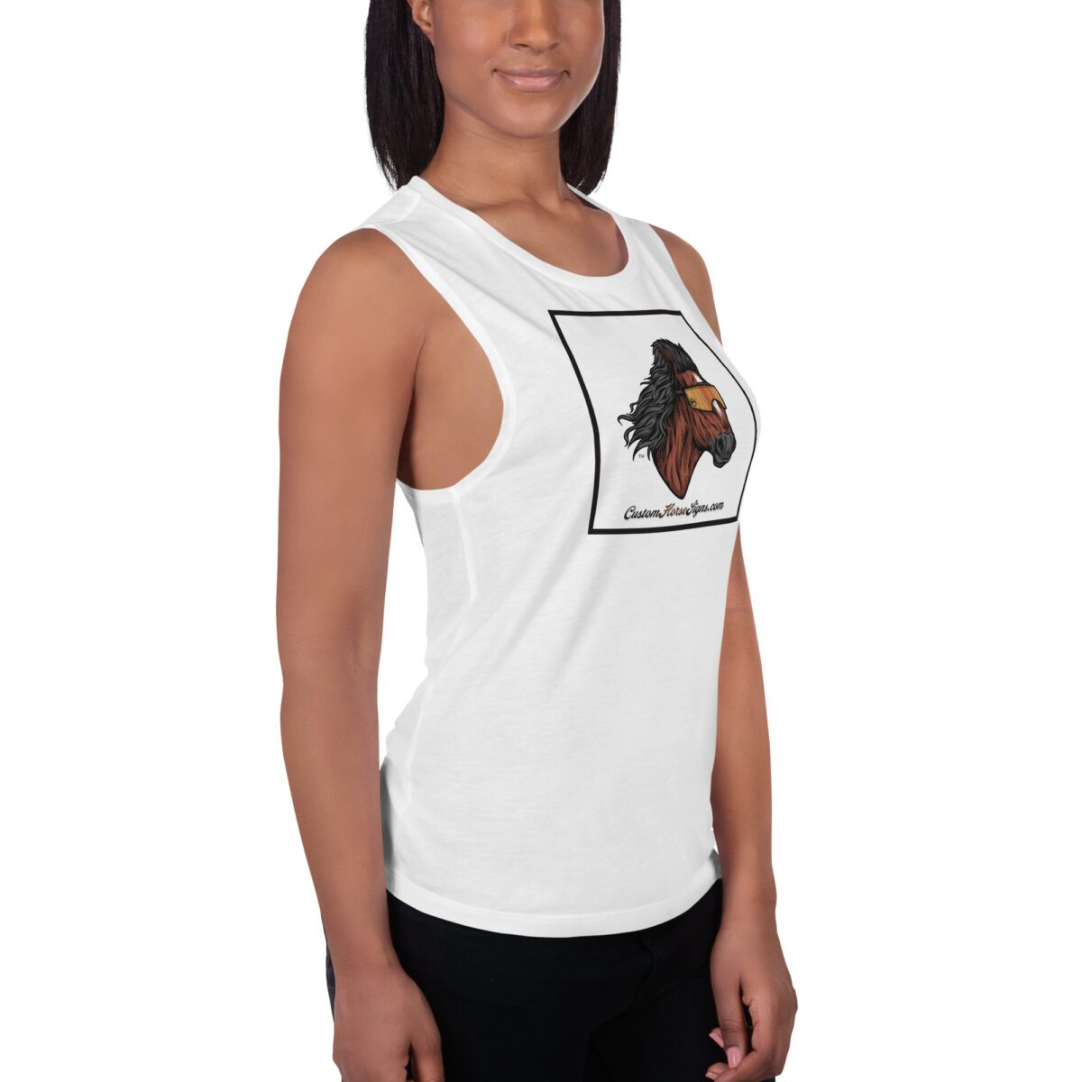 Horse Mullet Ladies’ Muscle Tank - Image 9