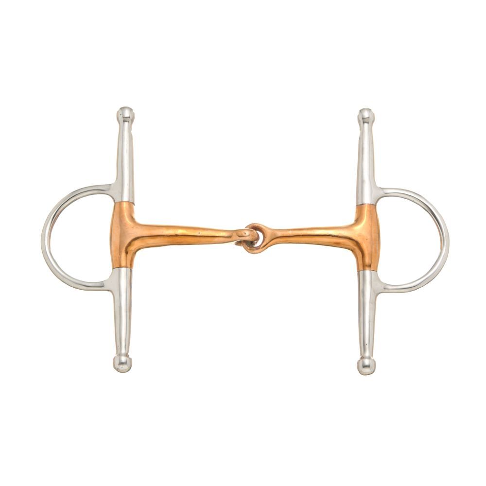 Tough1 Copper Mouth Full Cheek Snaffle (English Riding Bit)