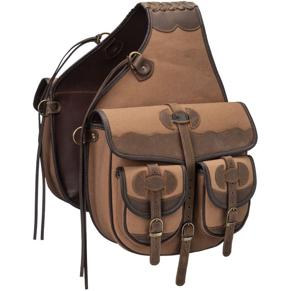 Tough1 Canvas Trail Bag with Leather Accents - Image 4