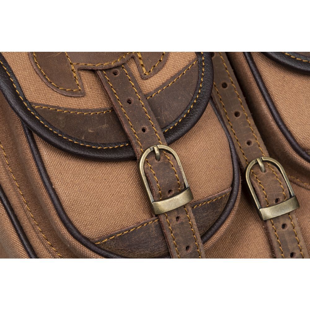 Tough1 Canvas Trail Bag with Leather Accents - Image 7