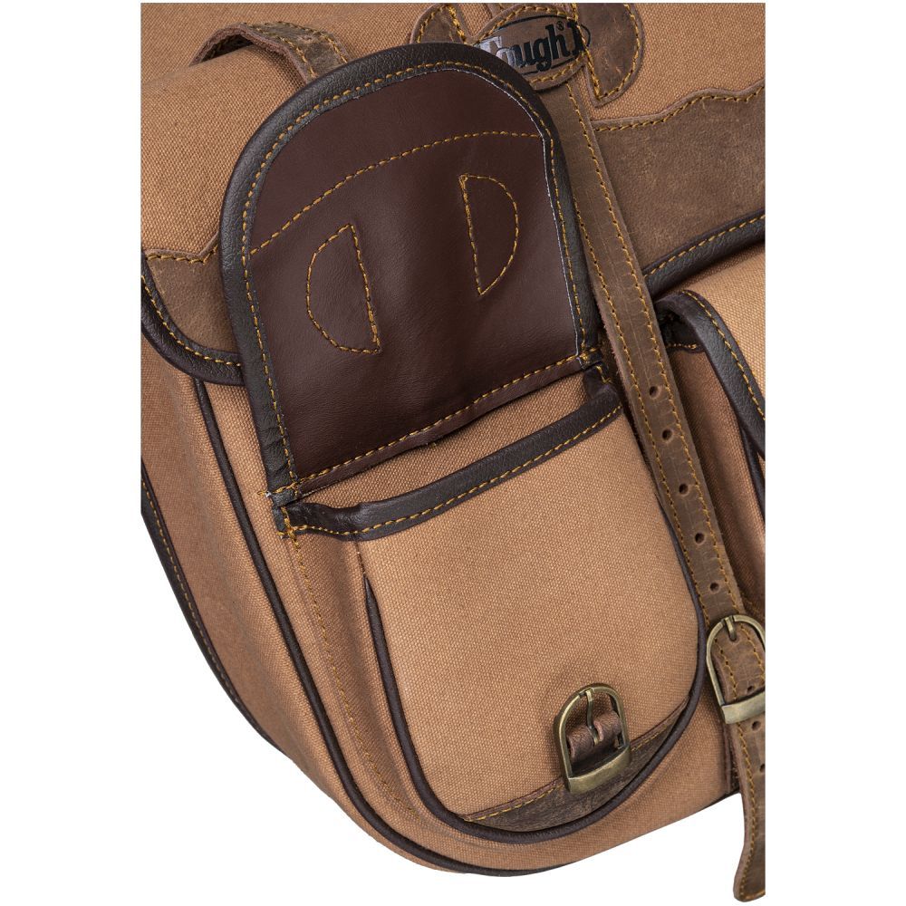 Tough1 Canvas Trail Bag with Leather Accents - Image 6