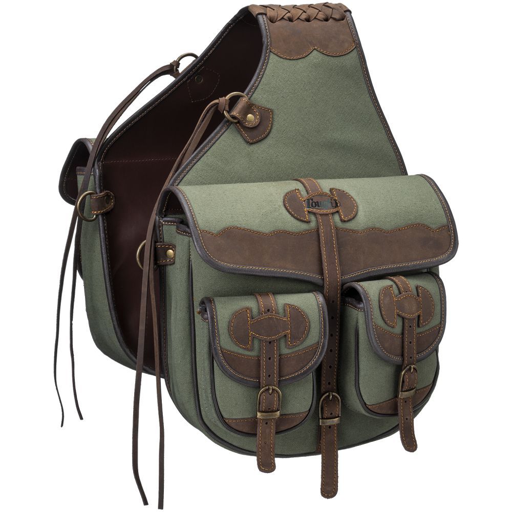 Tough1 Canvas Trail Bag with Leather Accents - Image 2