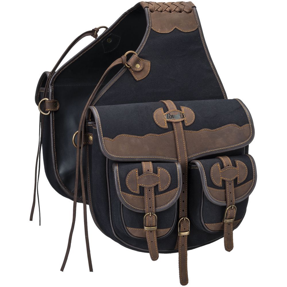 Tough1 Canvas Trail Bag with Leather Accents - Image 3