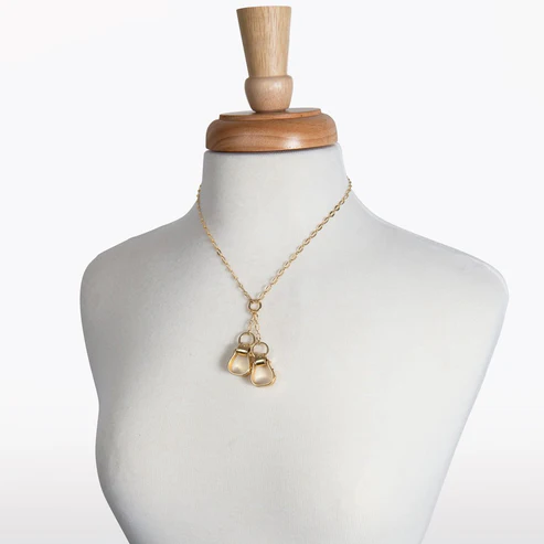 Cheyenne - Double Western Stirrup Necklace (Gold or Silver) - Image 9