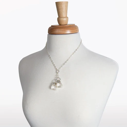 Cheyenne - Double Western Stirrup Necklace (Gold or Silver) - Image 8