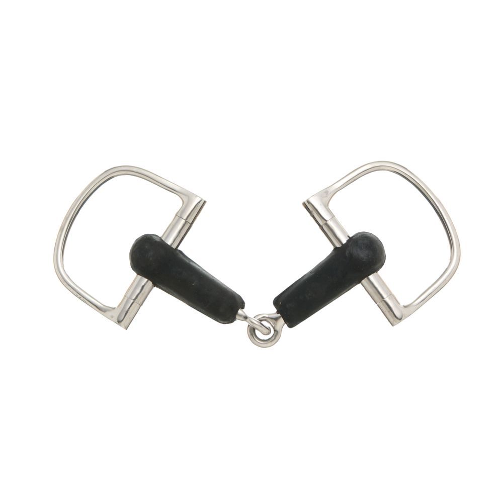 Tough1 Rubber Mouth Dee Ring Bit (Western Riding Bit)